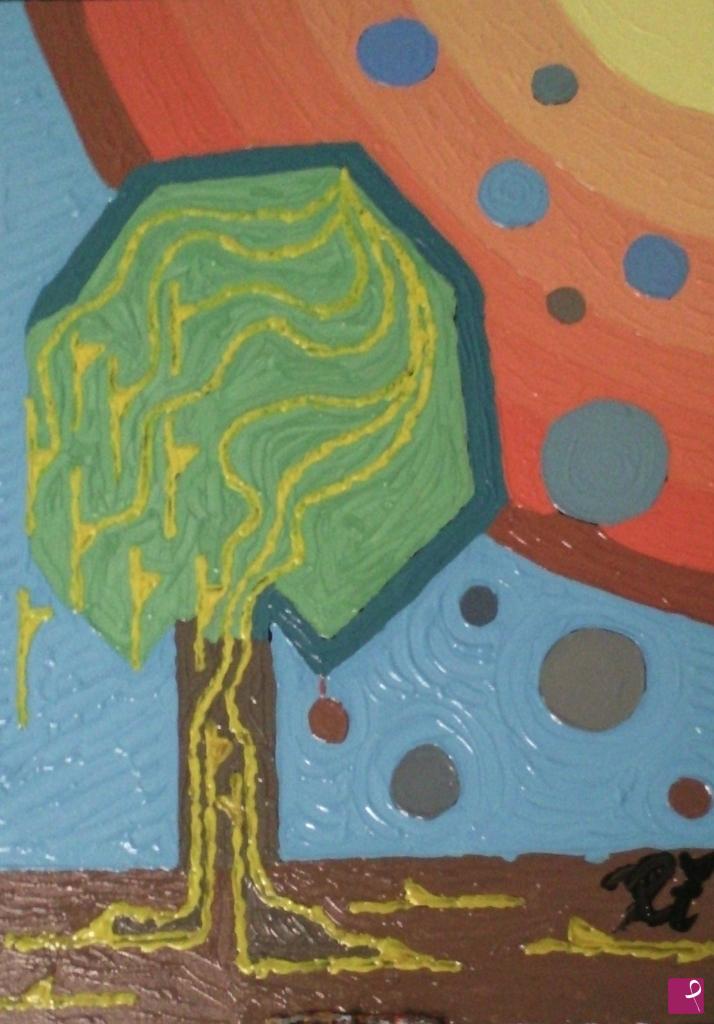 quadri in vendita online - L'ALBERO (50 X 70; OLIO SU TELA)