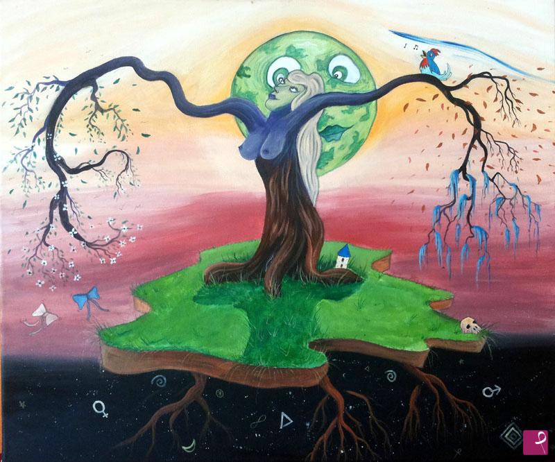 quadri in vendita online - L'Albero Cosmico