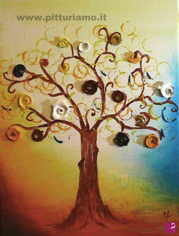 quadri in vendita online - L'albero dei colori
