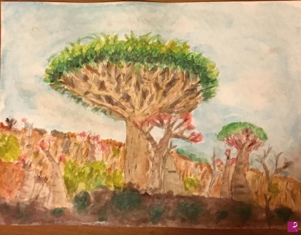 quadri in vendita online - L’albero del drago