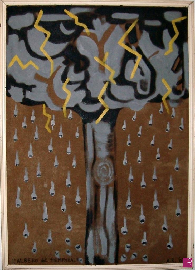 quadri in vendita online - L'albero del Temporale