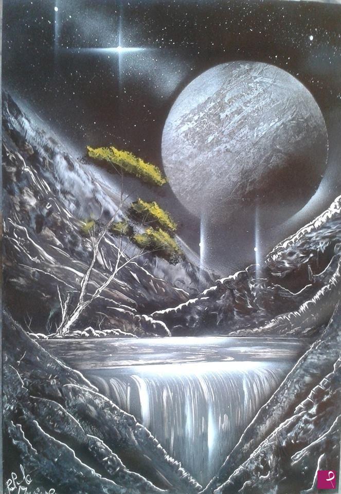 quadri in vendita online - L'albero della cascata
