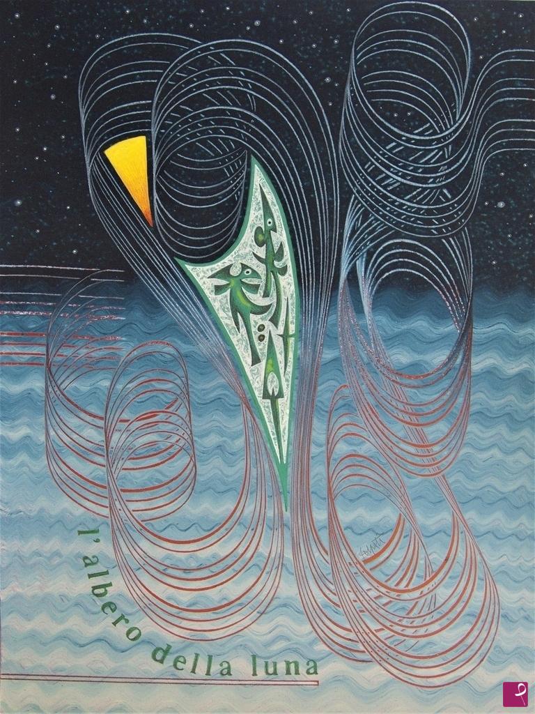 quadri in vendita online - L'albero della luna