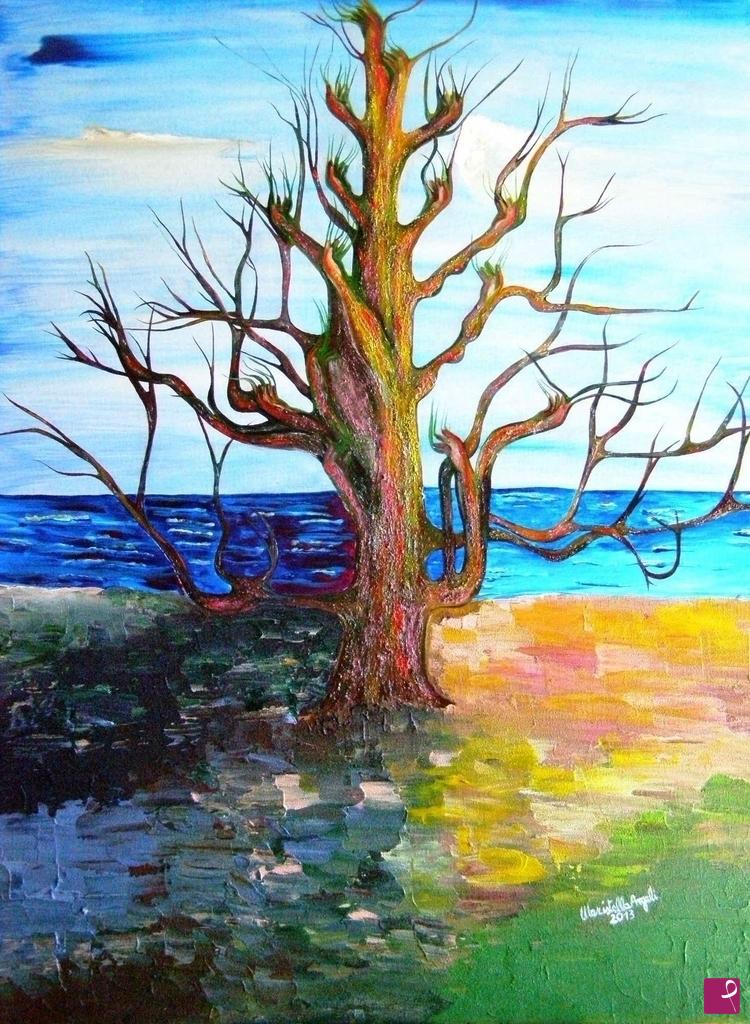 quadri in vendita online - "L'albero della Terra"