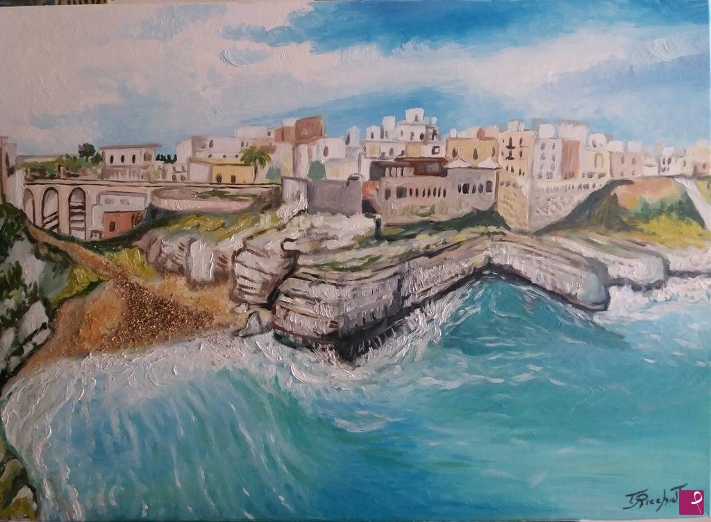 quadri in vendita online - Lama Monachile. Polignano a mare