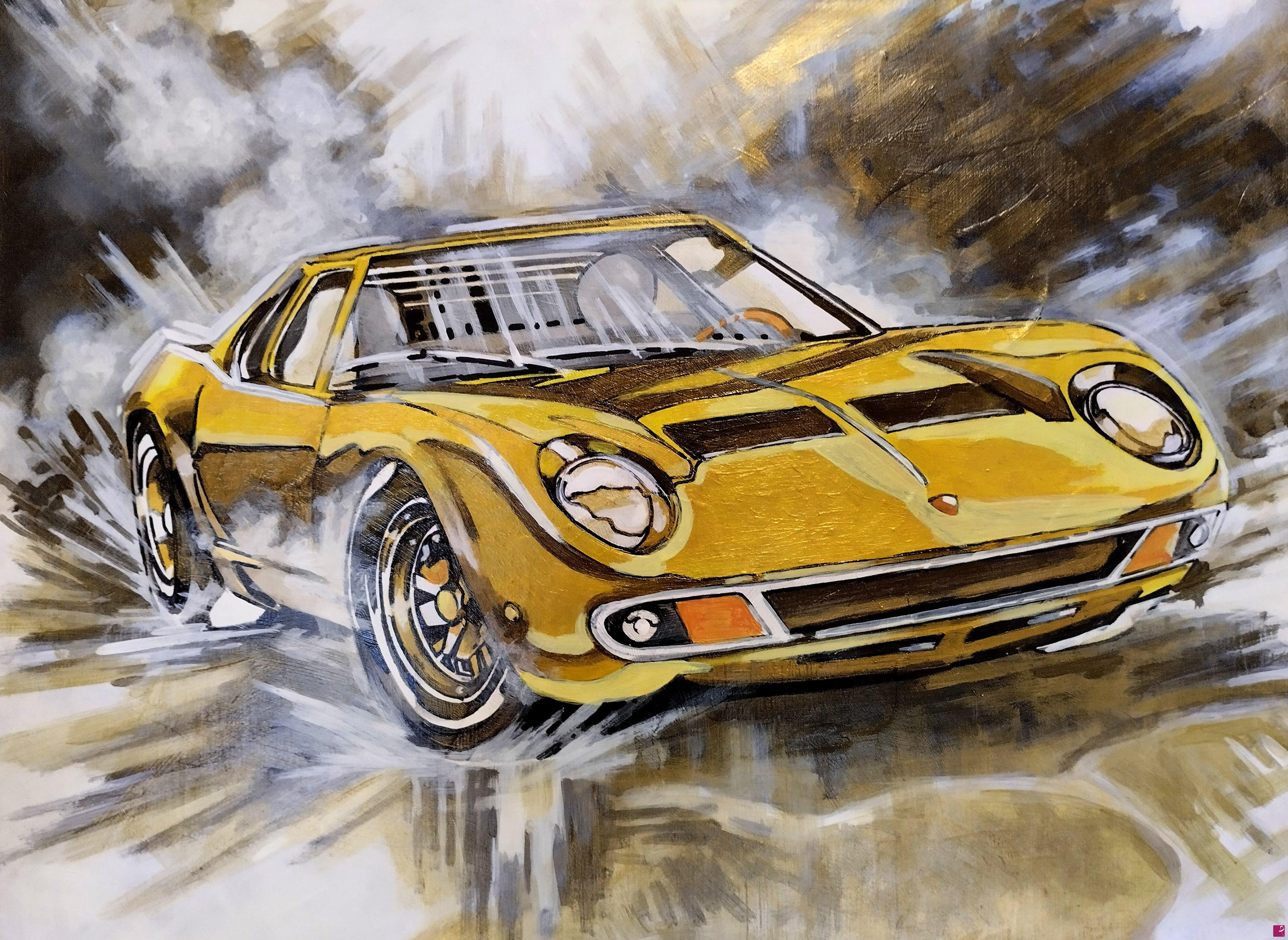 quadri in vendita online - LAMBORGHINI MIURA 