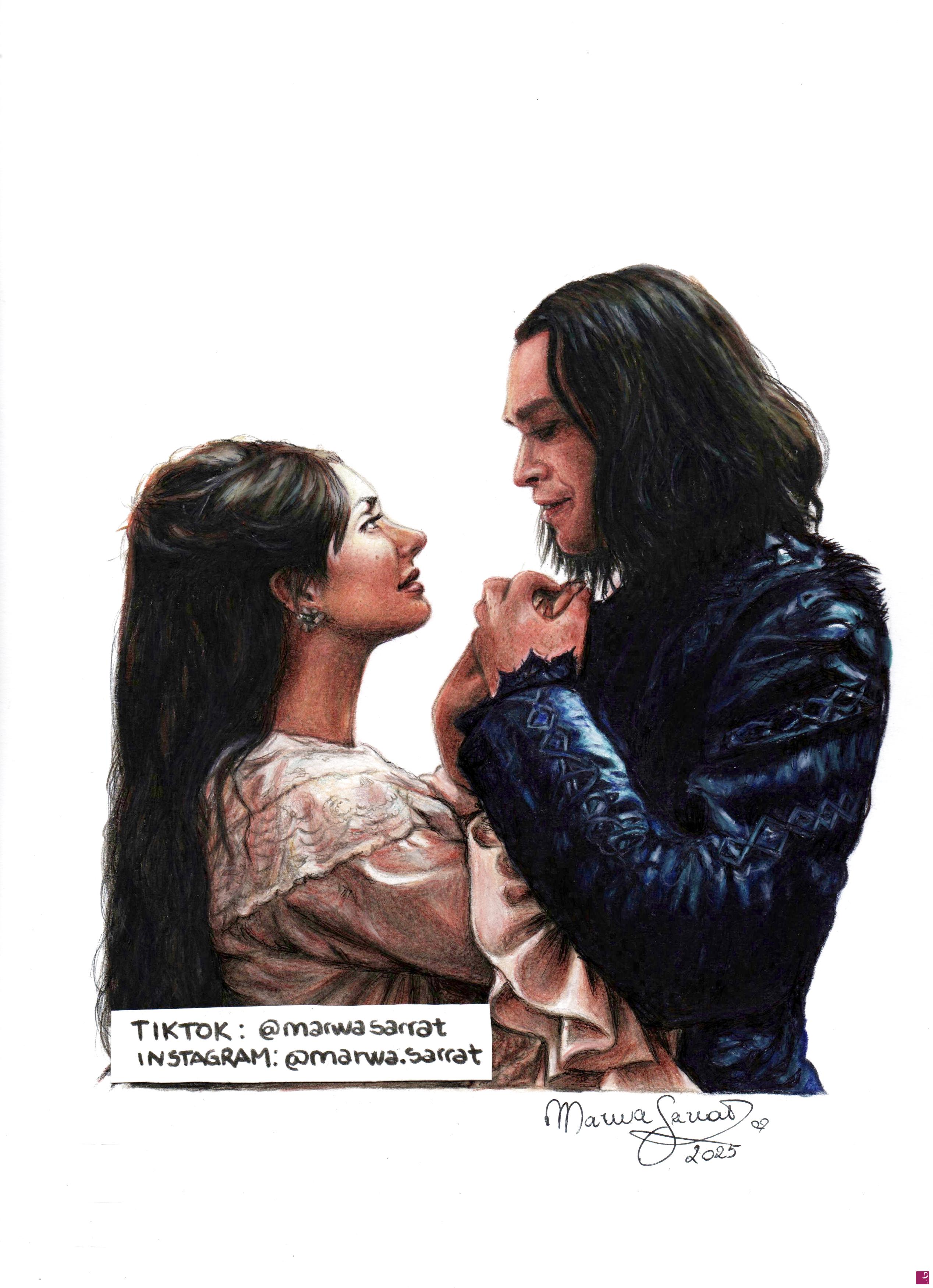 quadri in vendita online - L'AMORE ETERNO DI DRACULA E MINA 