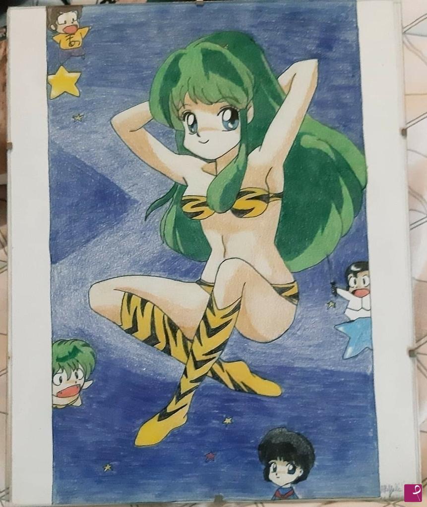 quadri in vendita online - Lamù la ragazza dello spazio 