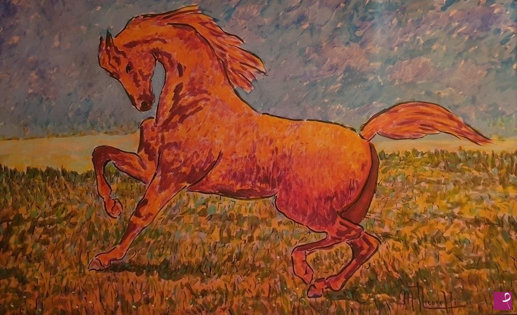 quadri in vendita online - L'anarchico cavallo