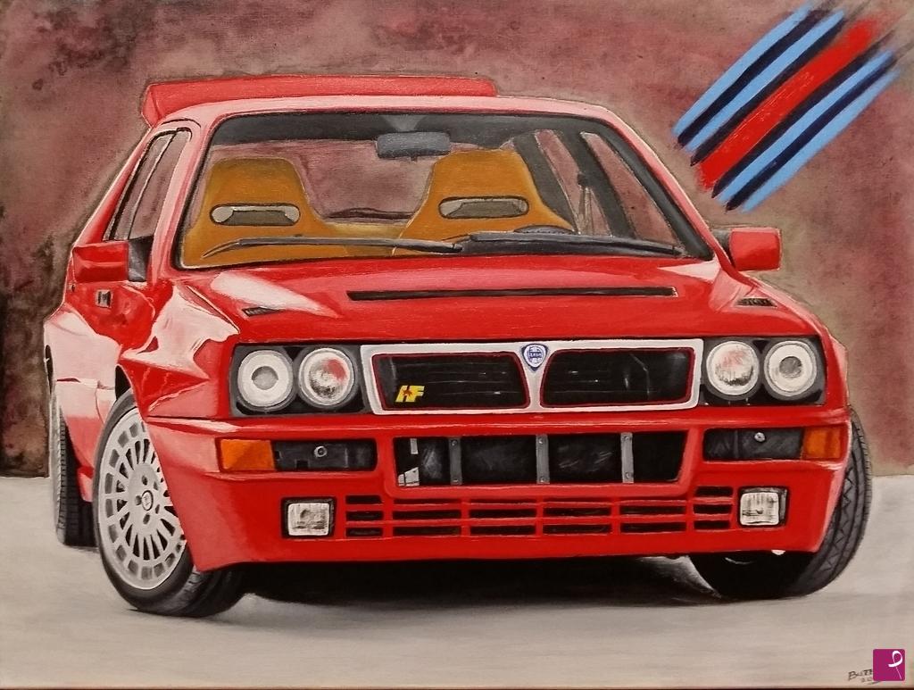 quadri in vendita online - LANCIA DELTA HF TURBO INTEGRALE