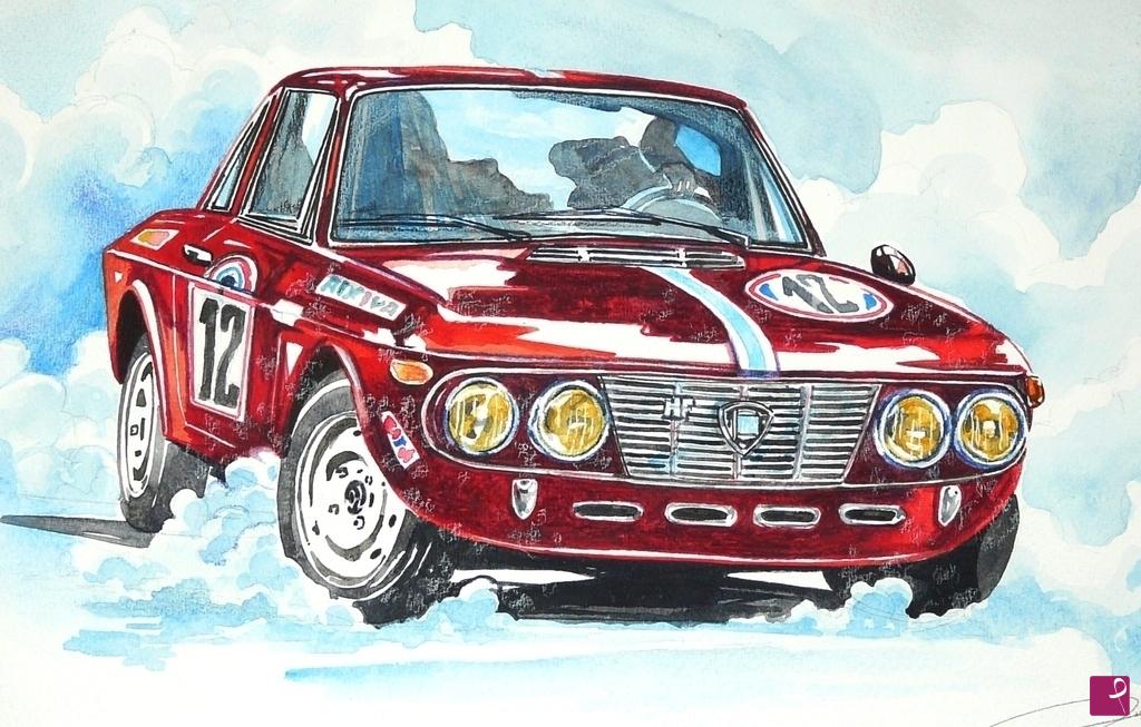 quadri in vendita online - LANCIA FULVIA COUPE' RALLY 
