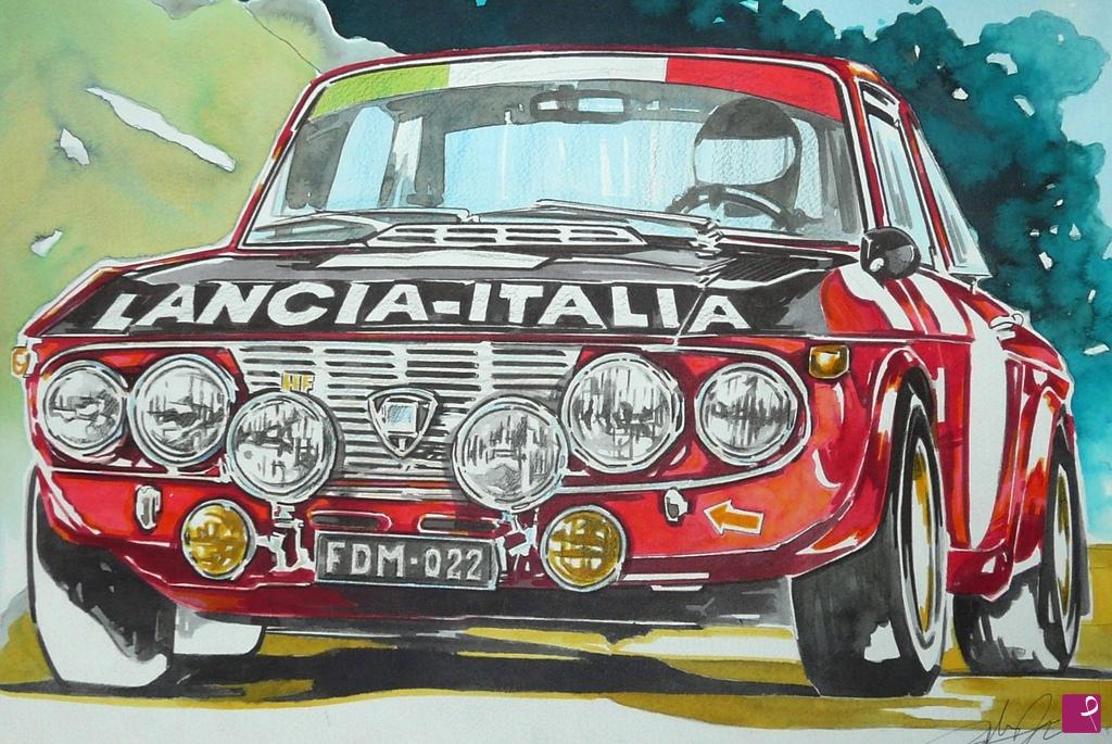 quadri in vendita online - LANCIA FULVIA coupe' rally 