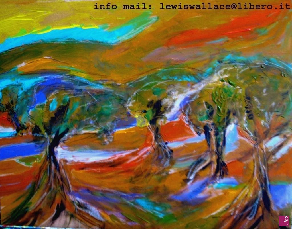 quadri in vendita online - Land of Olive Grove (Pittura 2016 ) unica originale ed autentica astratto