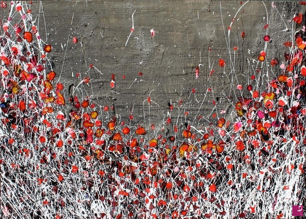 quadri in vendita online - Landscape in red