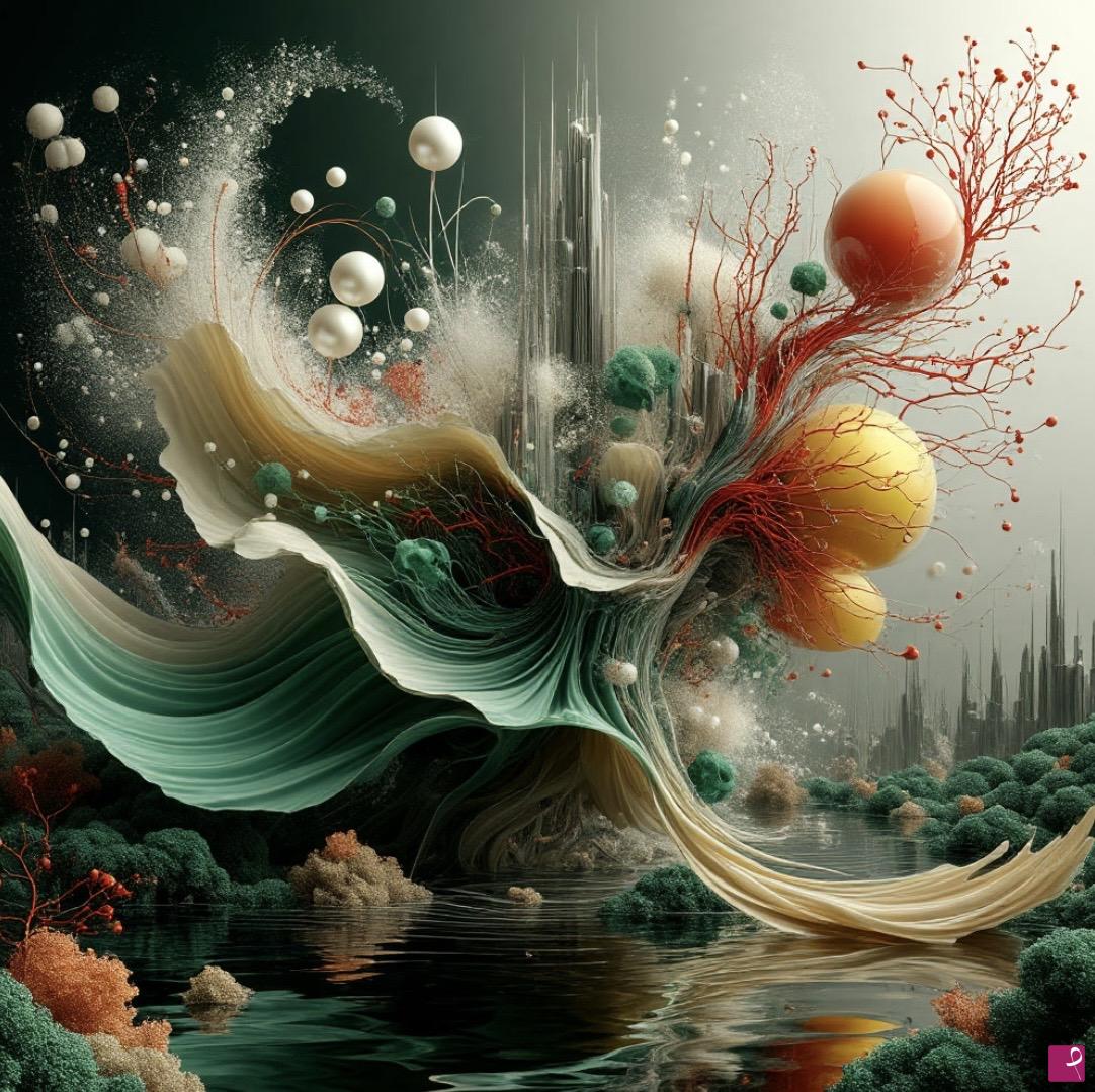 quadri in vendita online - Landscape in the swamp