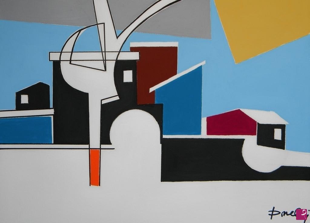 quadri in vendita online - Landscape with snow