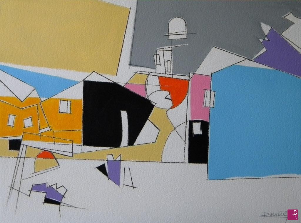 quadri in vendita online - Landscape with snow