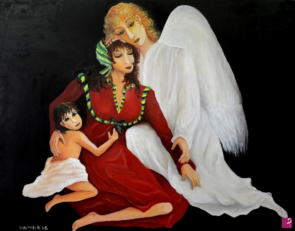 quadri in vendita online - L'Angelo della Misericordia e dell'Umanità