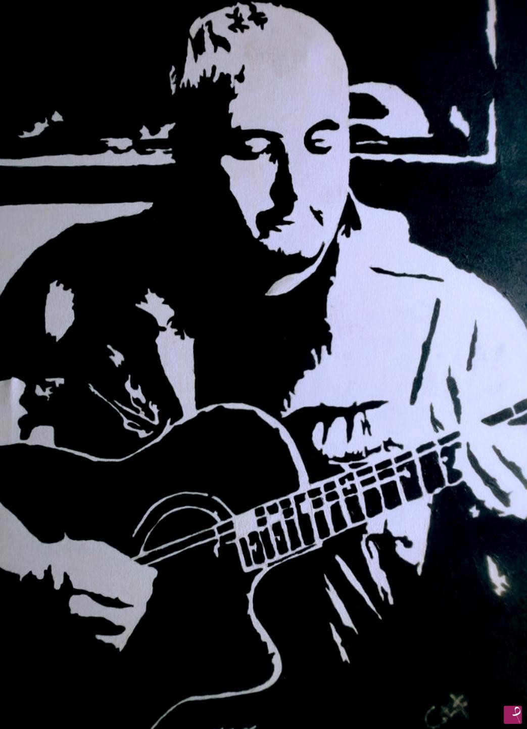 quadri in vendita online - L'anima e la chitarra 