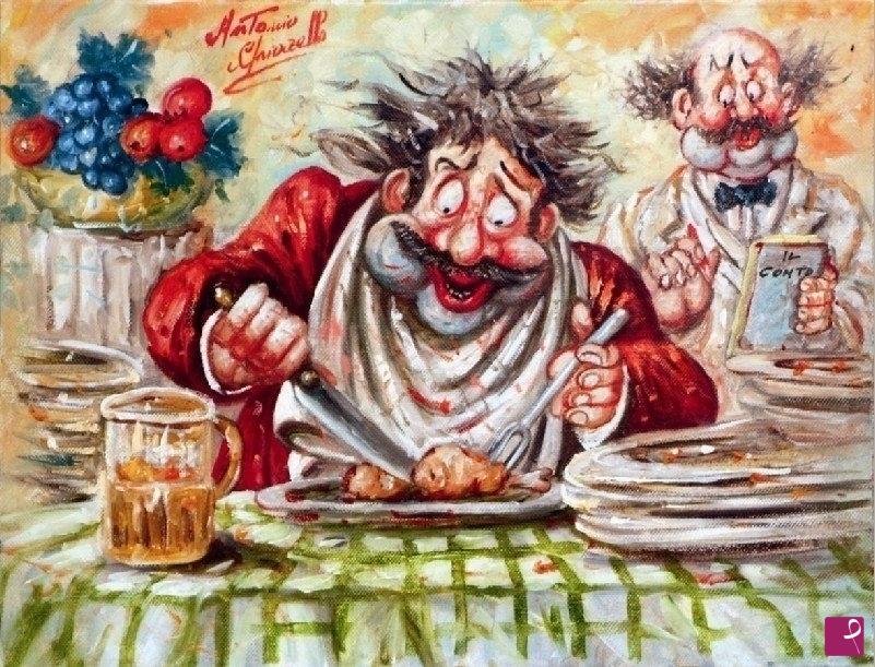 quadri in vendita online - L'APPETITO VIEN MANGIANDO