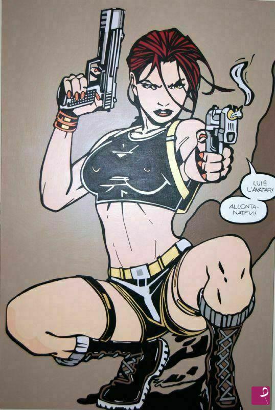 quadri in vendita online - Lara Croft 2