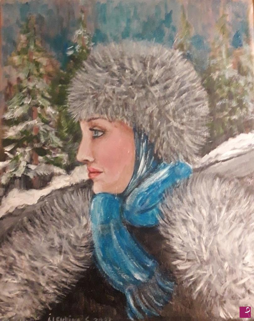 quadri in vendita online - Lara in Siberia 