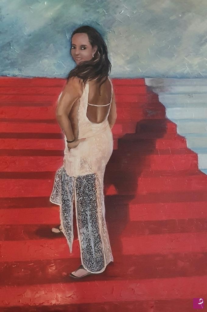 quadri in vendita online - LARA ON THE RED CARPET
