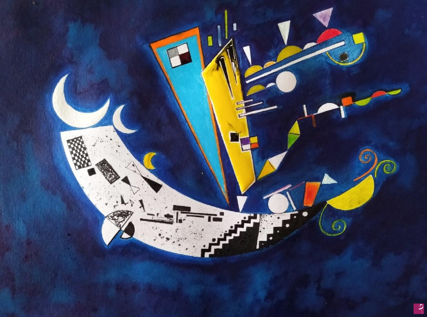 quadri in vendita online - "L'arca delle tre Lune". Composizione 128