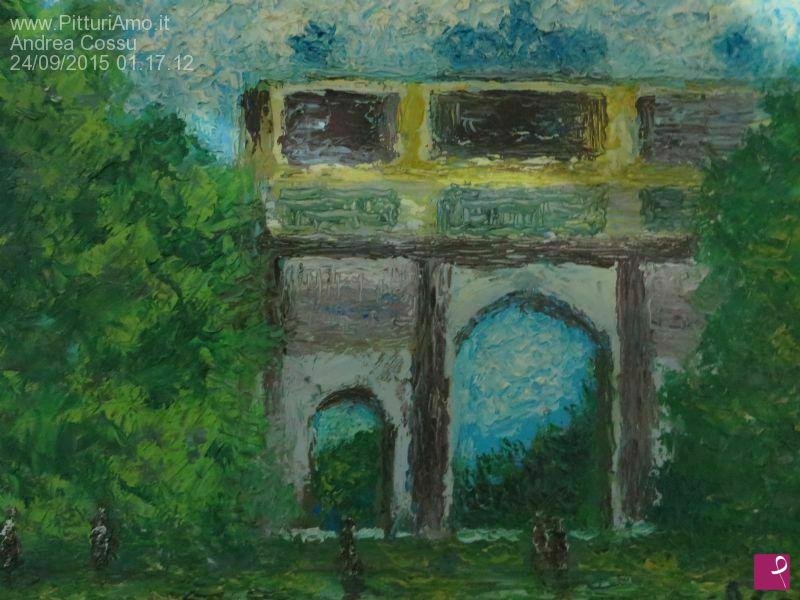 quadri in vendita online - L'arco della pace - parco del Sempione - Milano