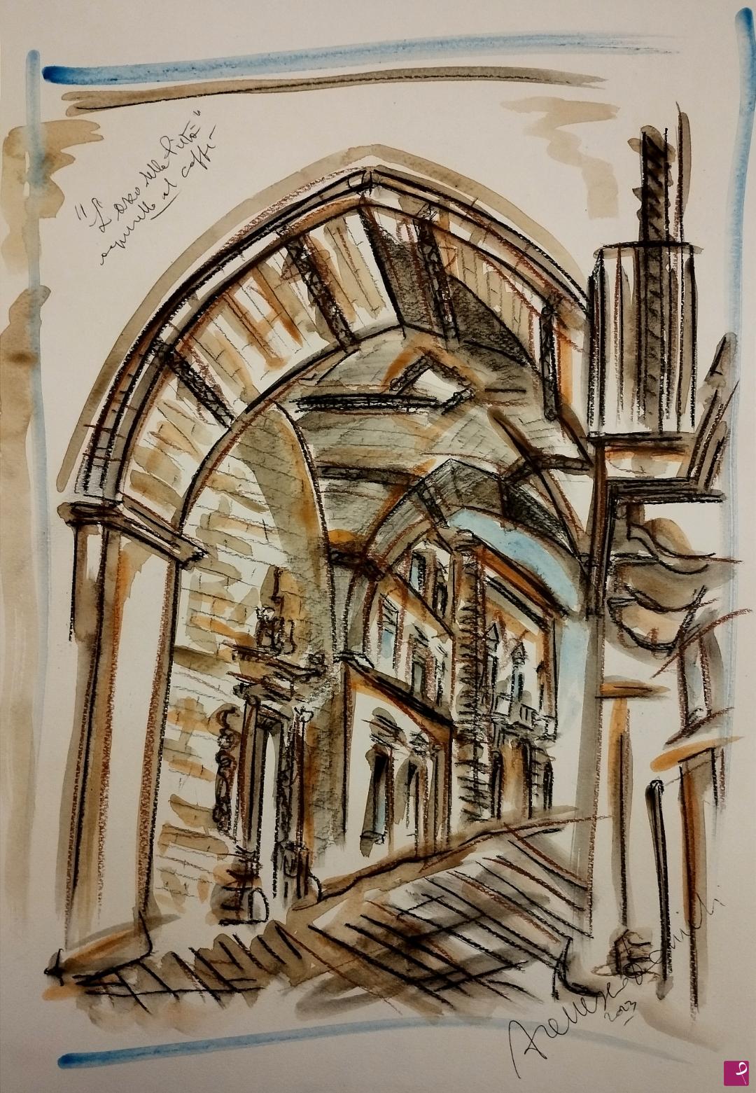 quadri in vendita online - L'arco della Pietà 