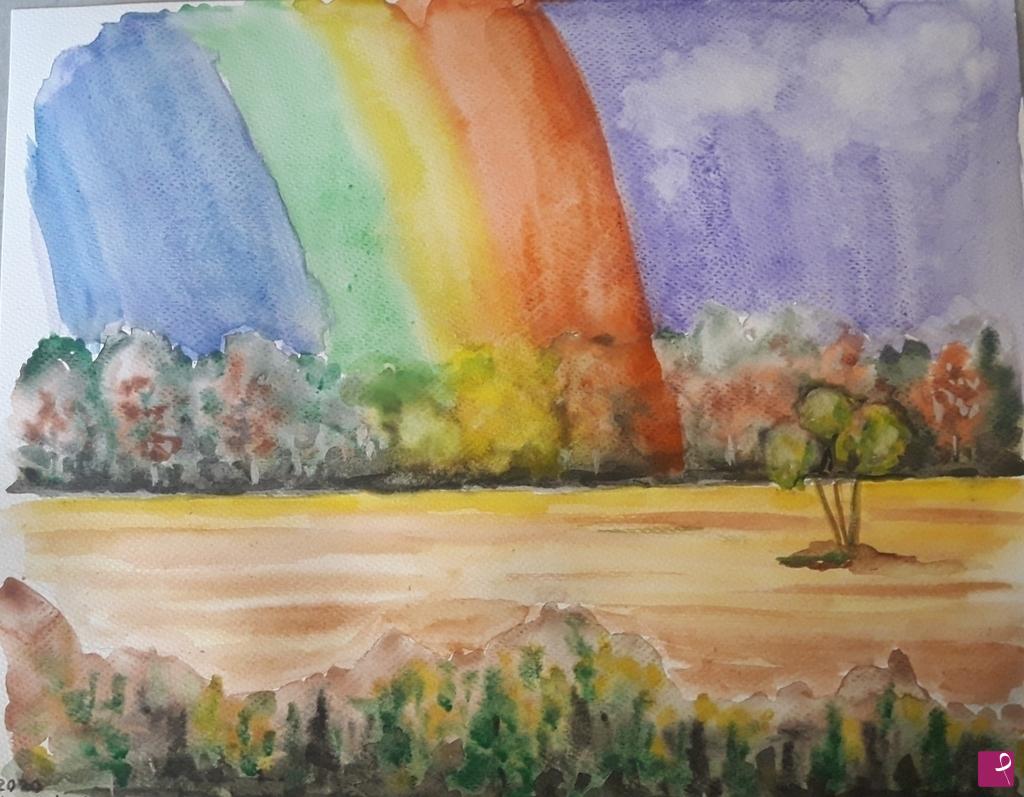 quadri in vendita online - L'arcobaleno