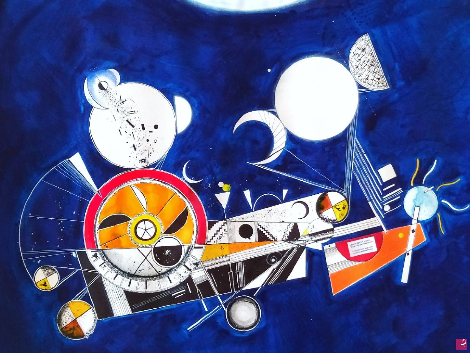 quadri in vendita online - "L'arcolaio delle Lune". Composizione 168