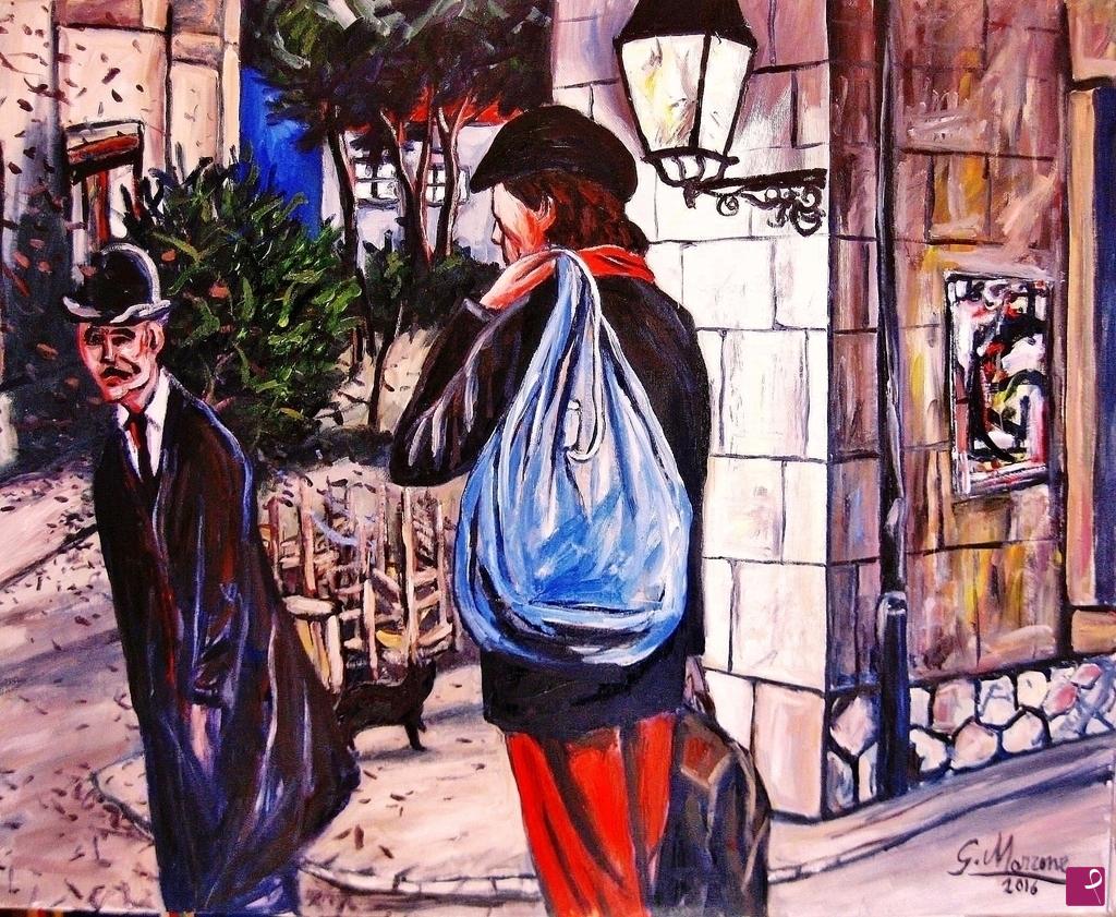 quadri in vendita online - "L'arrivo di Gauguin a Arles"