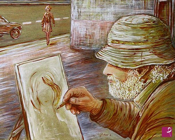 quadri in vendita online - l'artista di strada