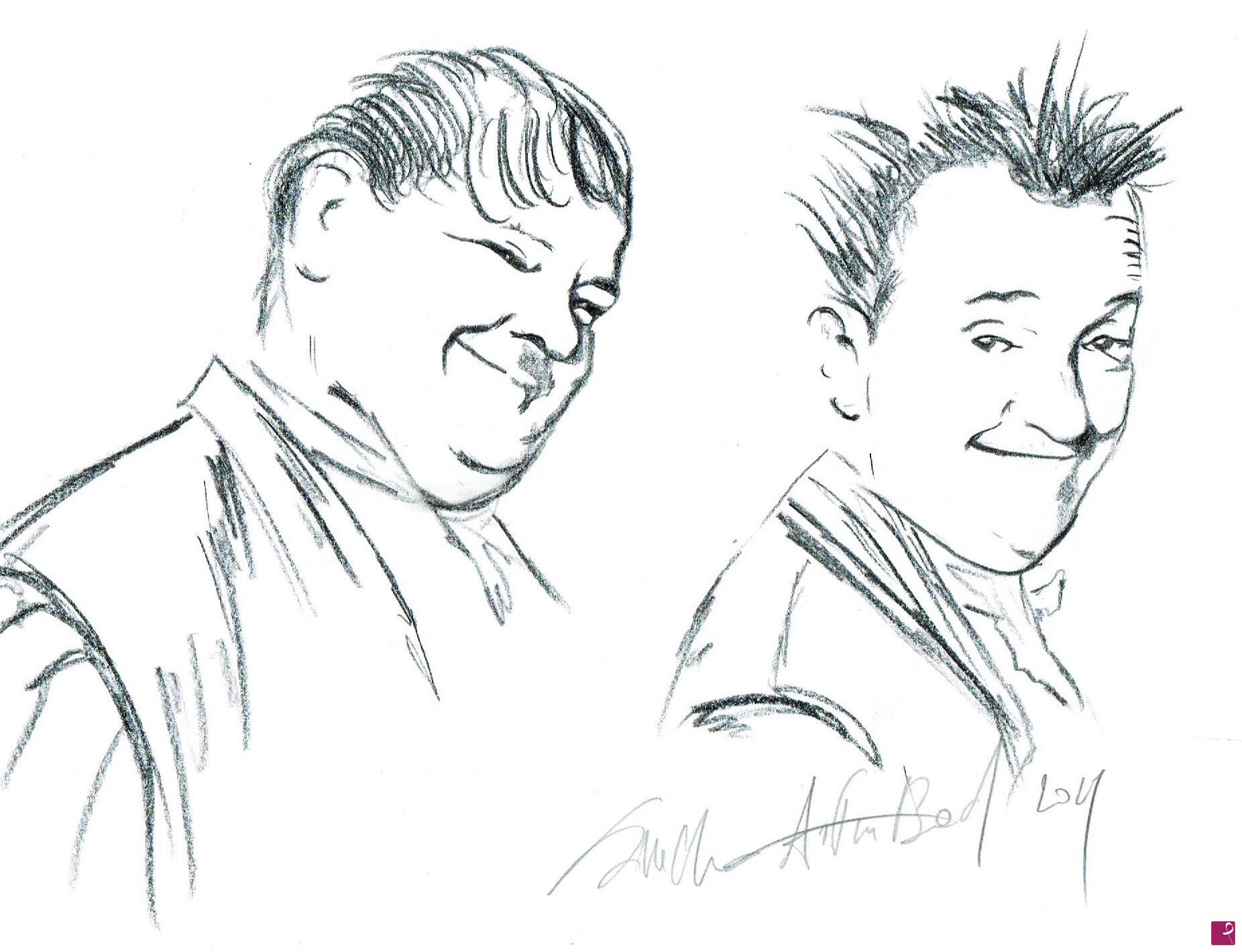 quadri in vendita online - Laurel & Hardy