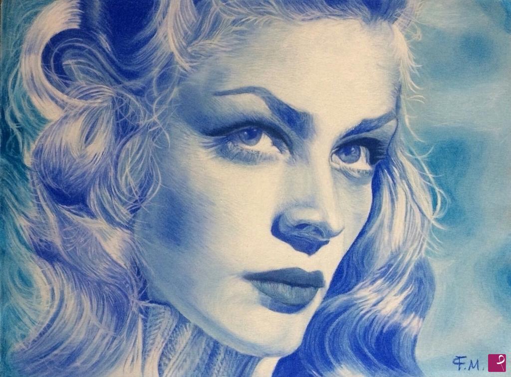 quadri in vendita online - Lauren Bacall