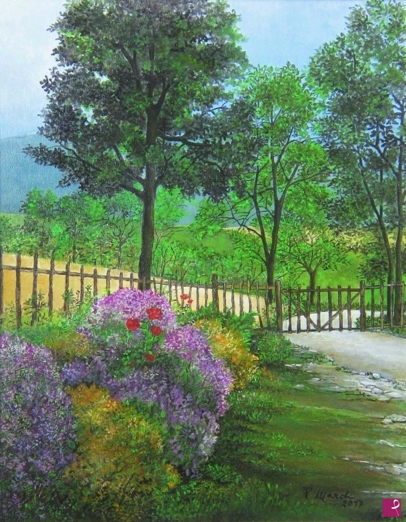 quadri in vendita online - Lavanda e fiori Liserna