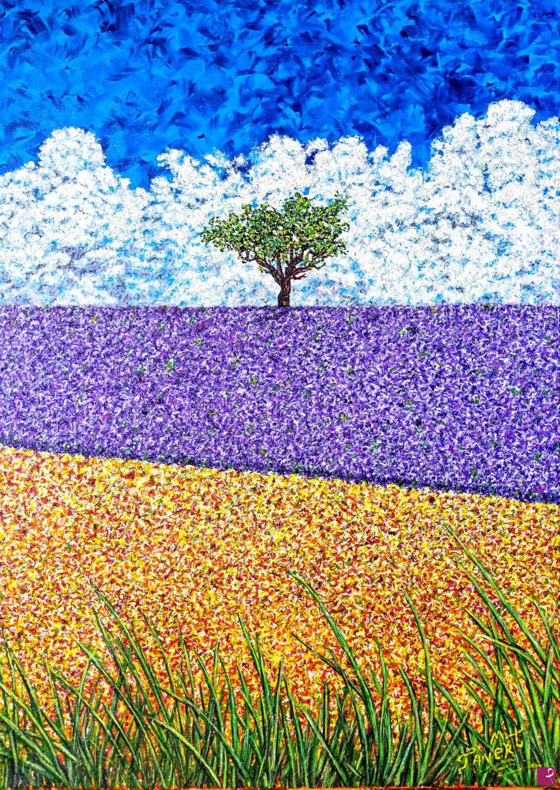 quadri in vendita online - Lavender field