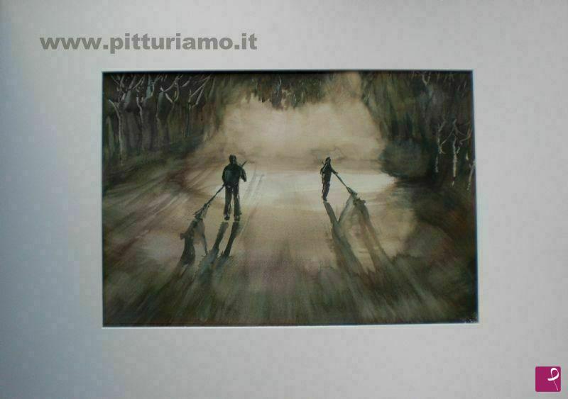 quadri in vendita online - lavoro al tramonto