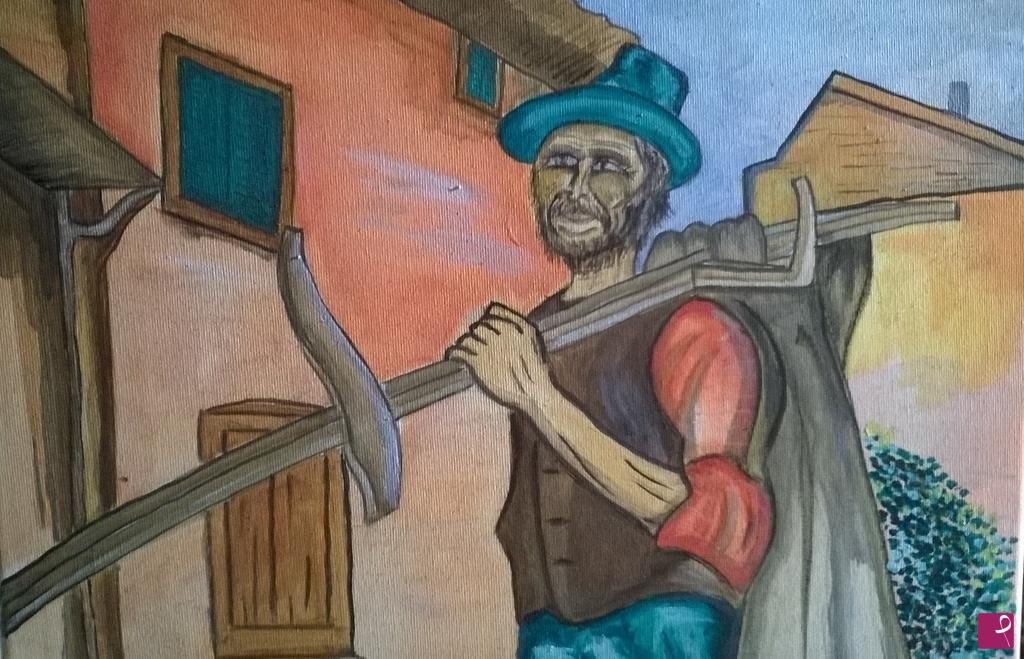 quadri in vendita online - Lavoro campestre