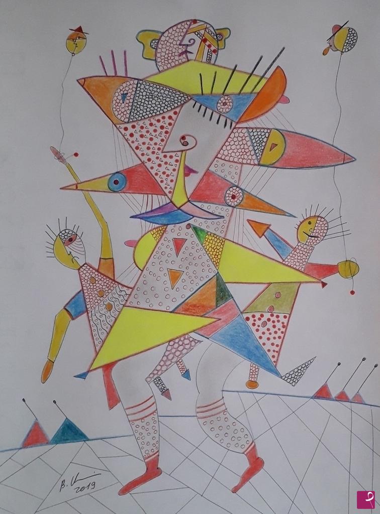 quadri in vendita online - Le bambole di pezza-2019