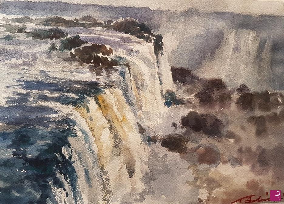 quadri in vendita online - Le cascate dell' Iguazu       Argentina