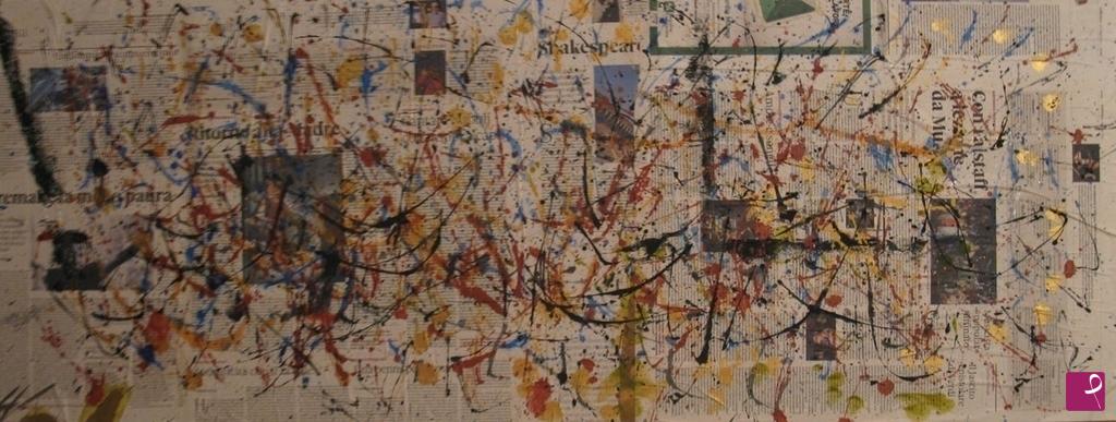 quadri in vendita online - Le Cronache - festa latina (III 2016) 130 x 50