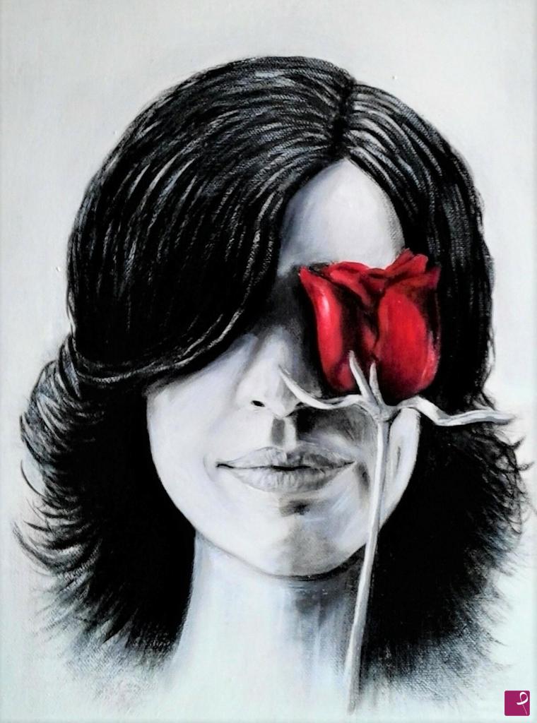 quadri in vendita online - "Le due rose" - "The two roses"