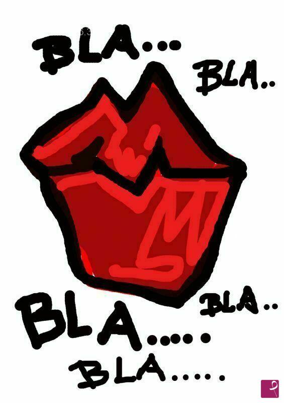 quadri in vendita online - Le labbra.Bla,Bla,Bla.
