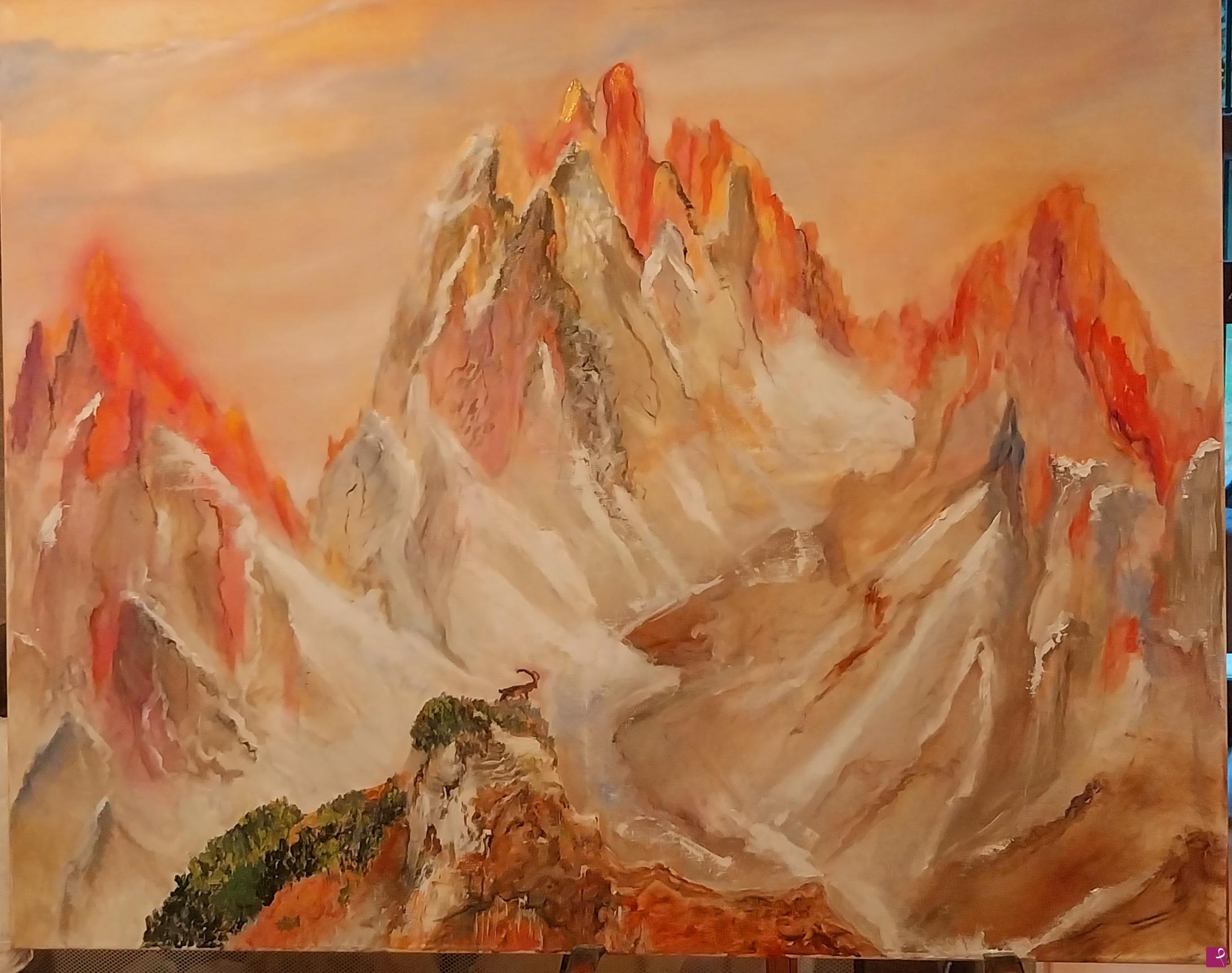 quadri in vendita online - Le montagne nel cuore