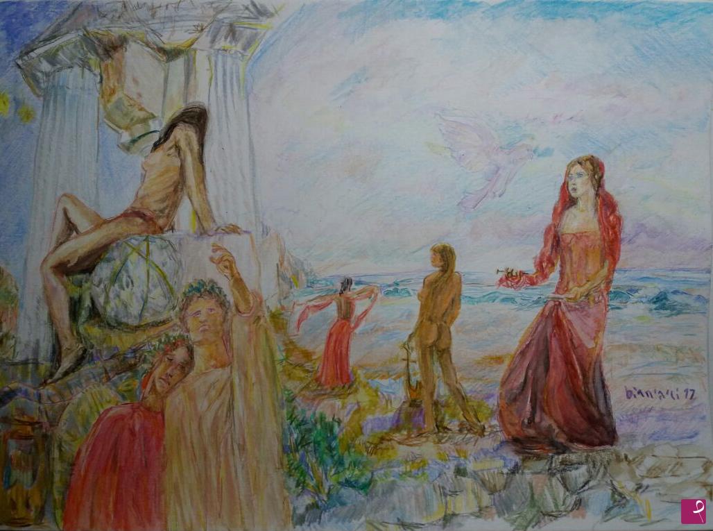 quadri in vendita online - le Muse  ( Divina Commedia  )