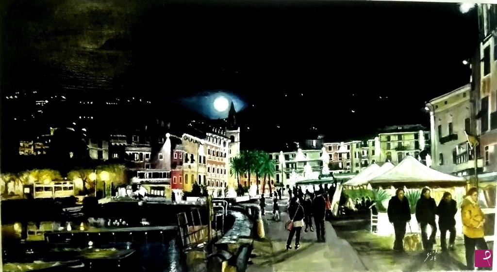quadri in vendita online - Le notti di Natale a Lerici