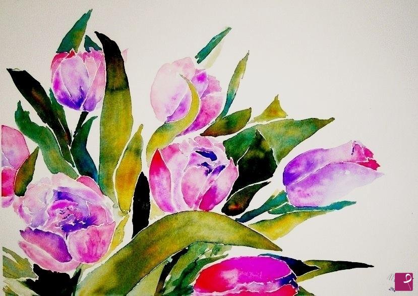 quadri in vendita online - le peonie - Magalì