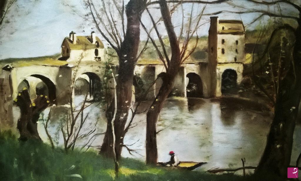 quadri in vendita online - Le pont de Mantes
